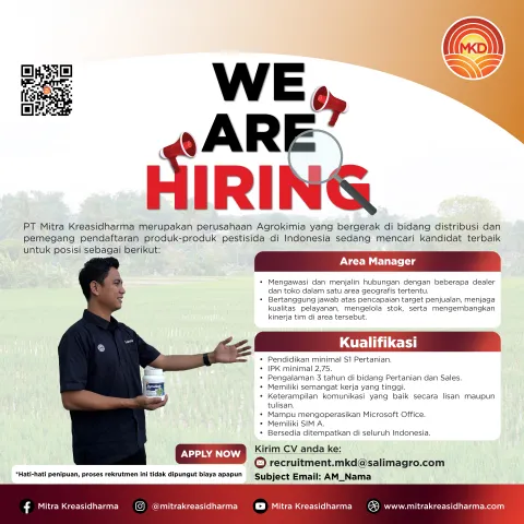 PT MITRA KREASIDHARMA BUKA LOWONGAN! RAIH KESEMPATAN BERKARIER DI INDUSTRI AGROKIMIA