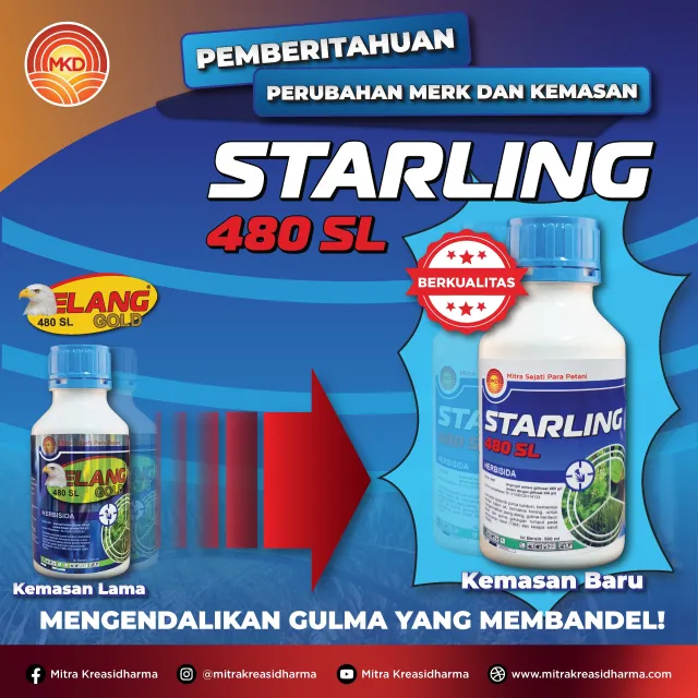STARLING 480 SL Resmi Hadir: Wajah Baru dari ELANG GOLD 480 SL dengan Kualitas yang Sama